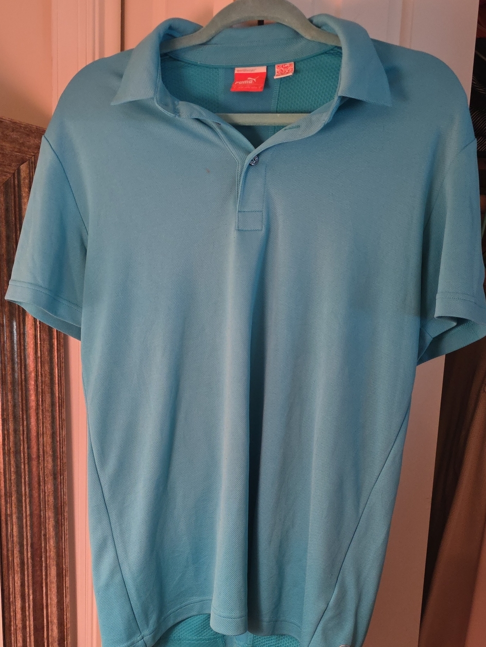 Puma Vintage Men’s Light Blue Polo Shirt M